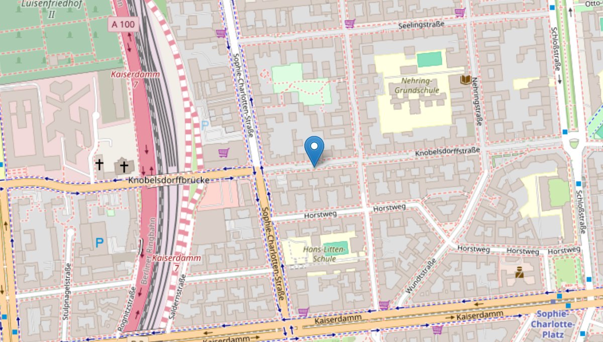 Karte: Concreare, Knobelsdorffstraße 43, 14059 Berlin-Charlottenburg