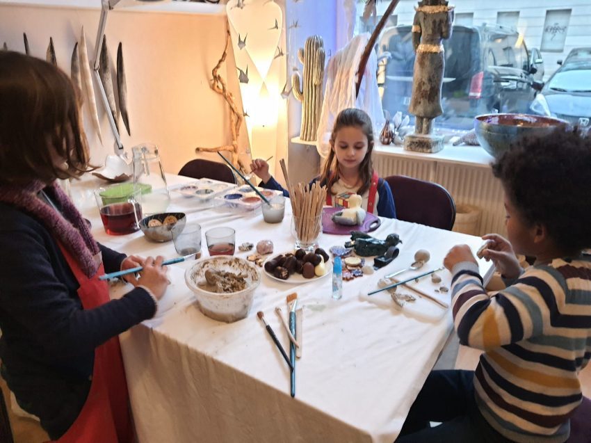 Kindergeburtstag mit Töpfern im Concreare