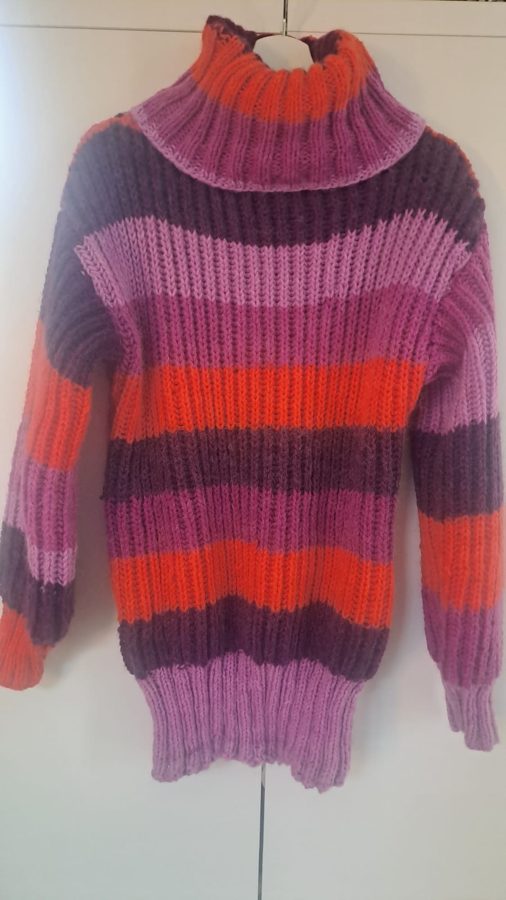 Gestrickter Rollkragenpullover